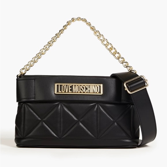 NWT Love Moschino Vegan Leather Quilted Bag